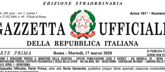 Decreto Cura Italia è legge